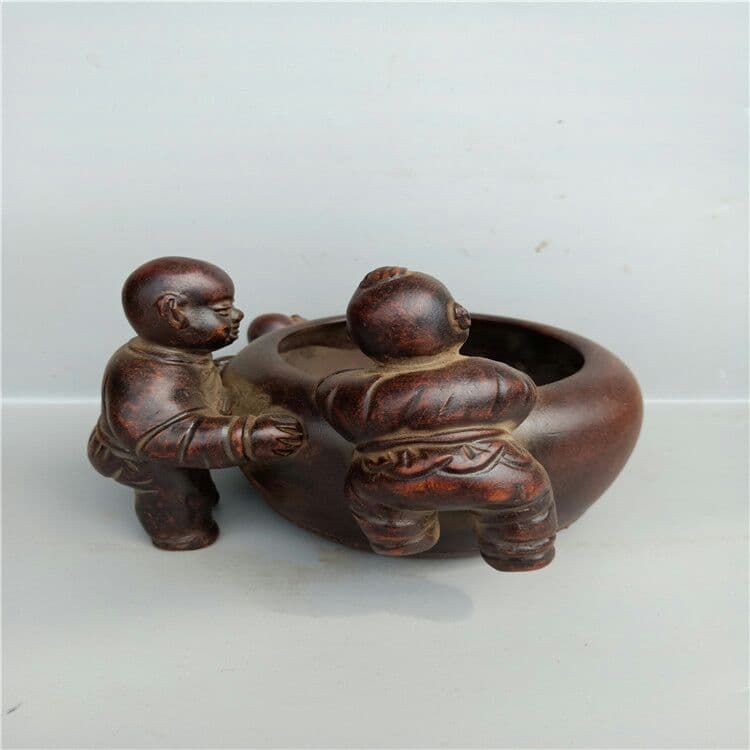 値段を下げる 正統古宜興紫砂（三人の子供）紫砂水槽文房用品