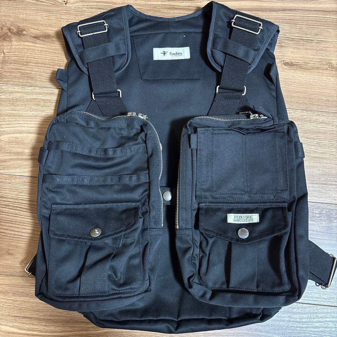 Foxfire ブラック フィッシングベスト