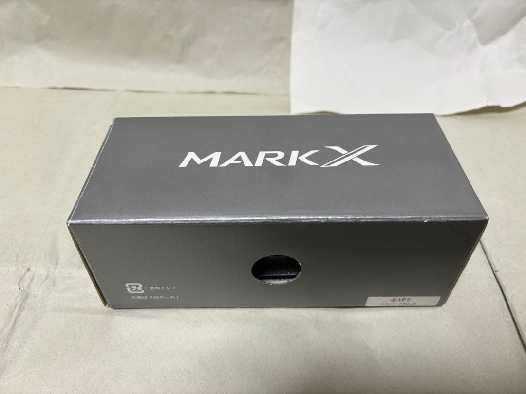 マークX前期　ミニカー　シルバーメタリック　専用箱付き