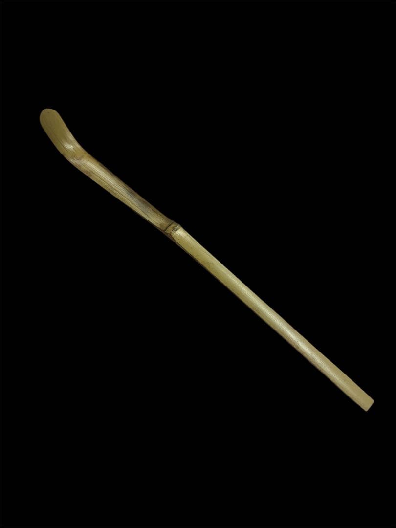 銘 法心 大池寺 瑞拓 竹茶杓 木箱専用ケース付き 茶道具