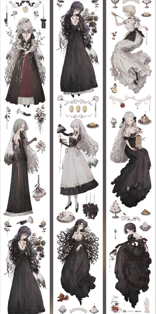 贝壳光 救赎之刃 6cm×10m 海外マスキングテープ　海外マステ　人物