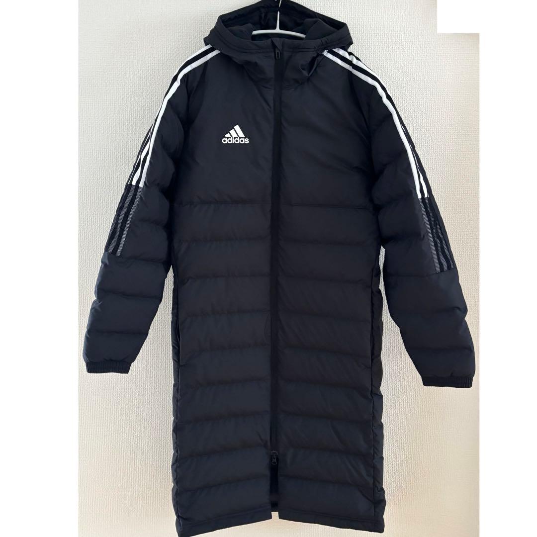 【未使用】 アディダス ダウン ベンチコート Tiro 21 黒 M サッカー