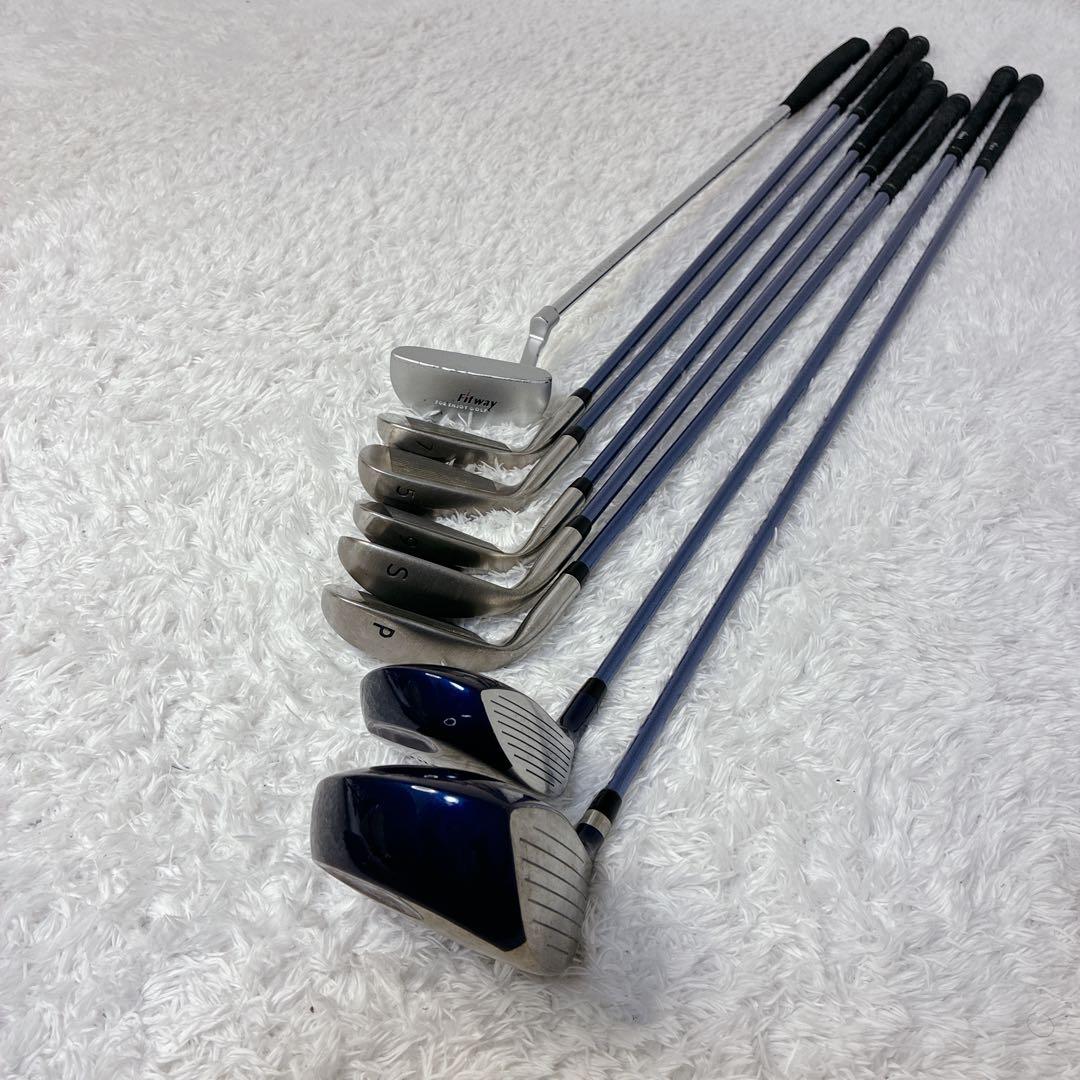 初心者に最適‼︎ Fitway レディースゴルフクラブ8本セット 右L カバー付き