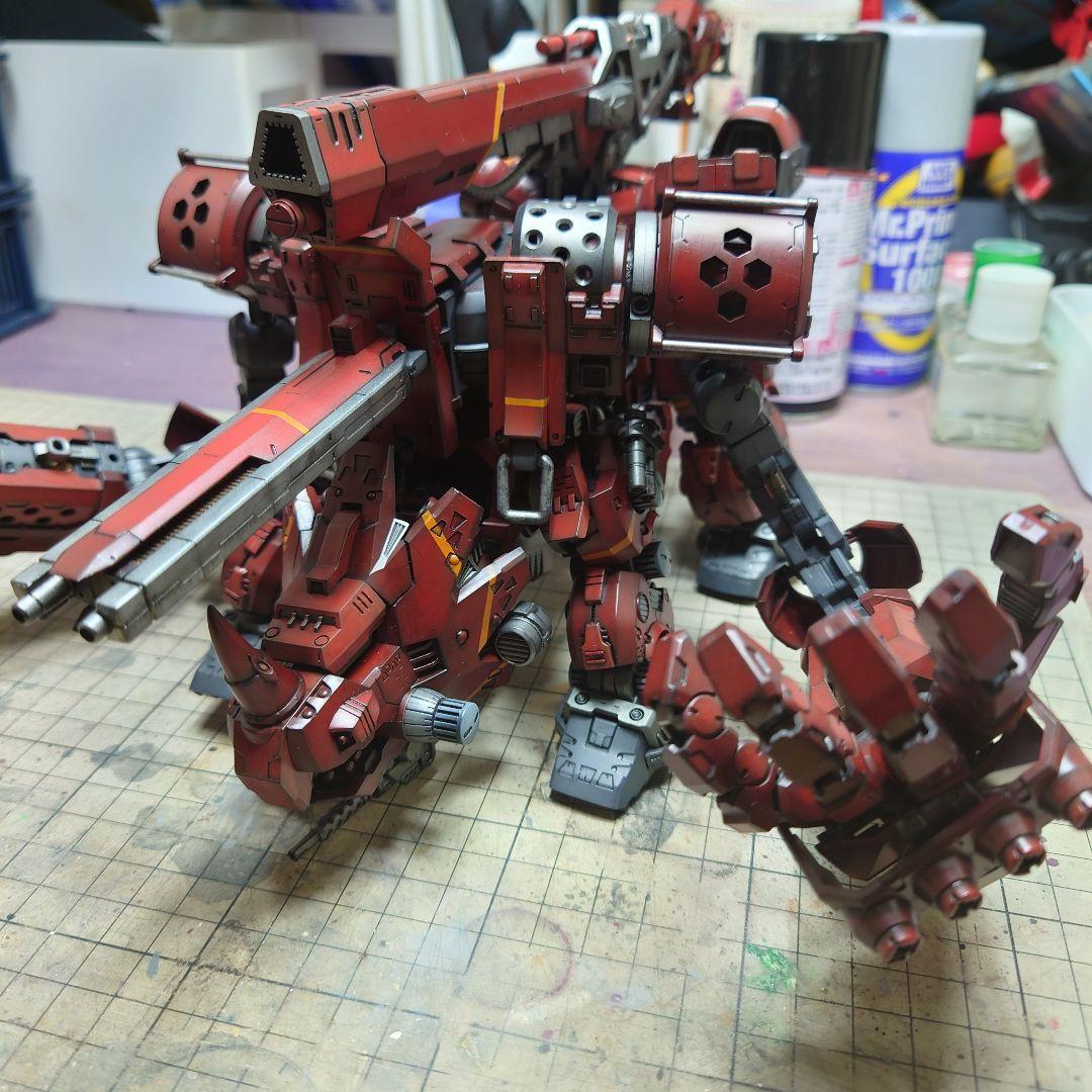 コトブキヤ　HMMゾイド　レッドホーン改造　プラモデル　完成品
