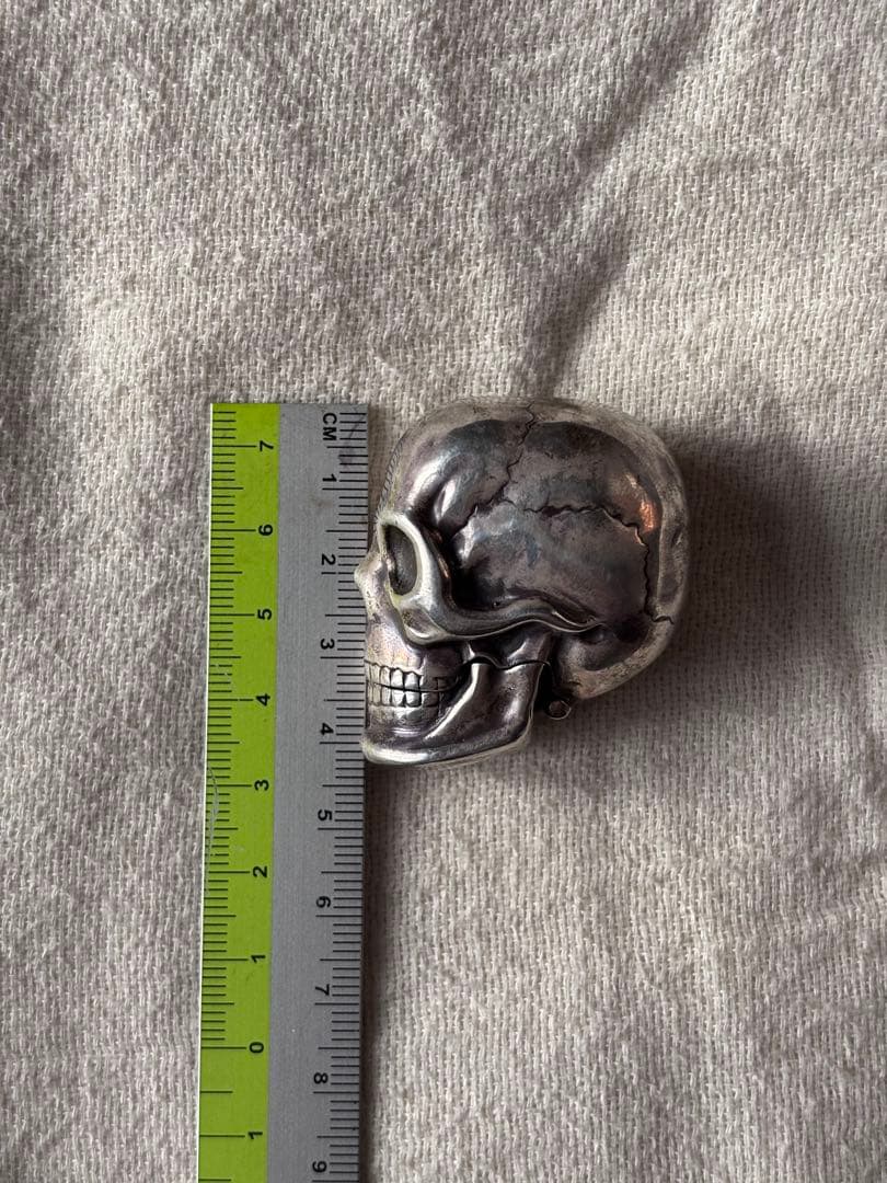 イギリスアンティーク/シルバー スカルマッチケース