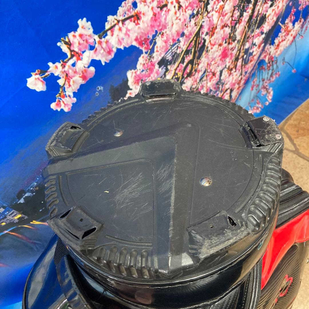 寶BU-1104 callaway キャディバッグ ブラック人気の赤黒