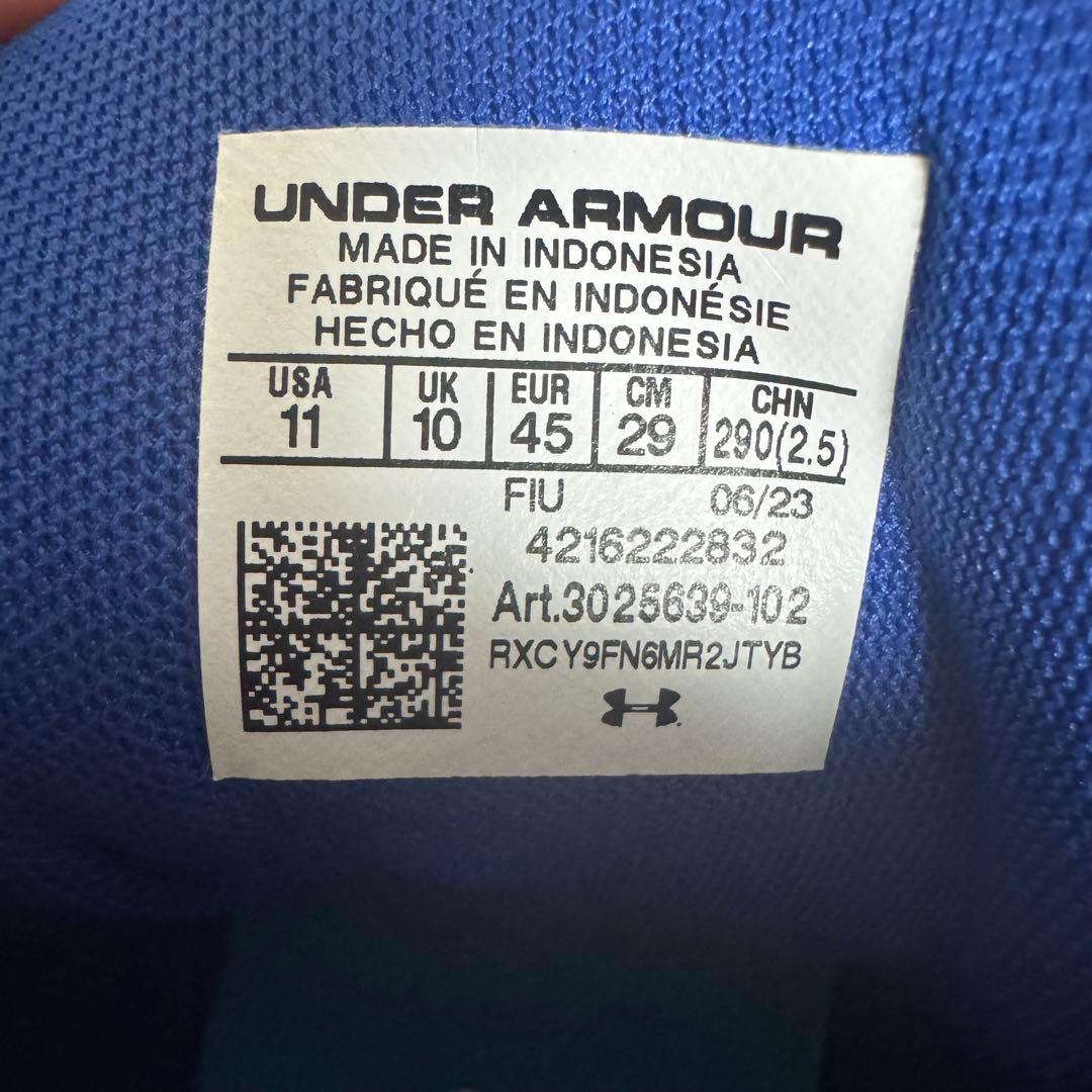 【新品】UA　野球 スパイク シューズ 金属 アンダーアーマー 29cm