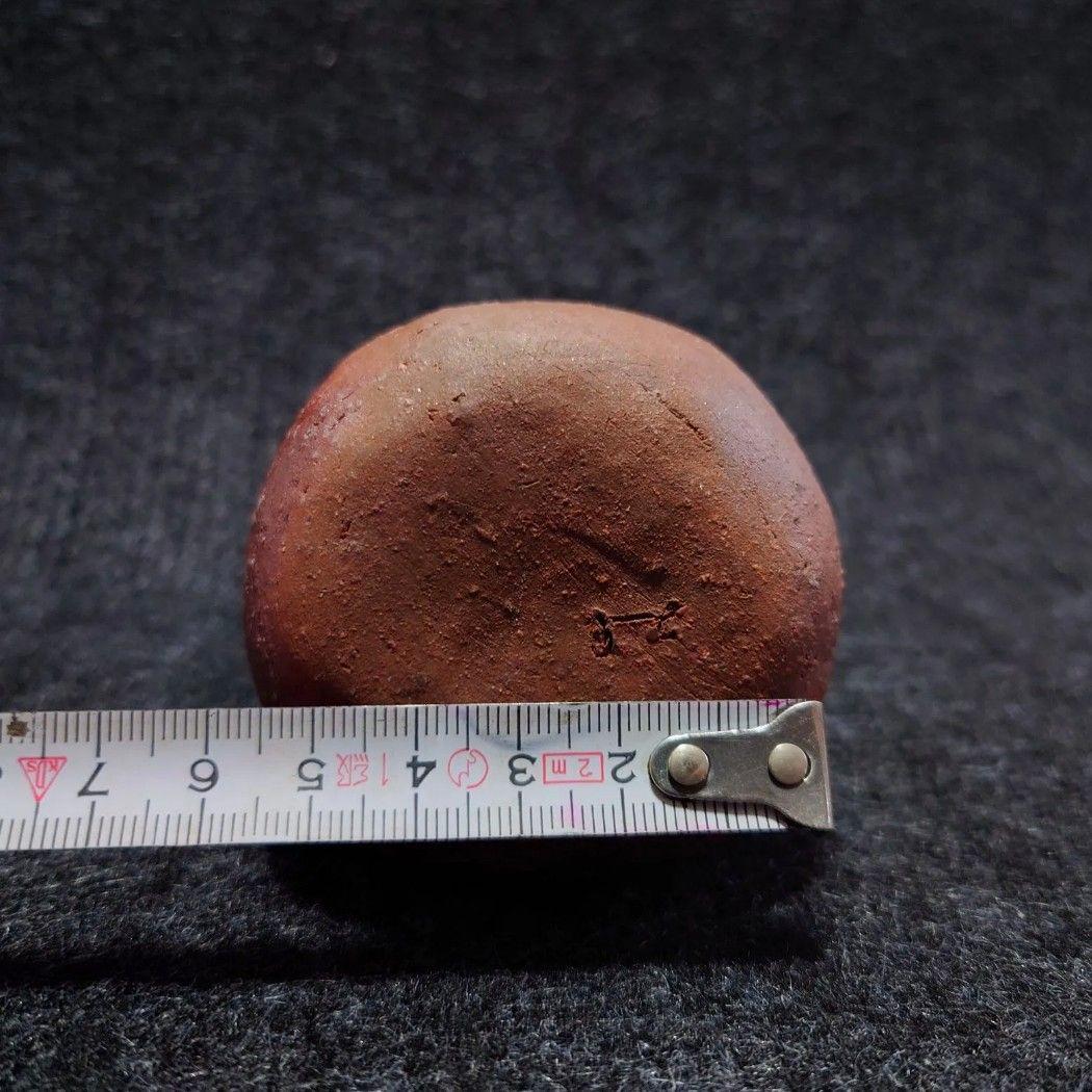 【2318】89.うさぎプレート…備前焼