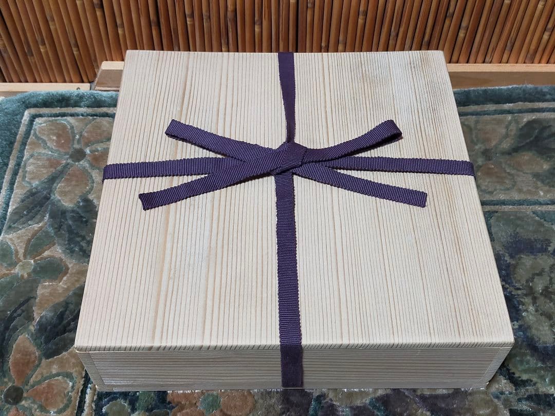 ♥志野　鉢　木箱付き　四方鉢　陶板　古玩　骨董品