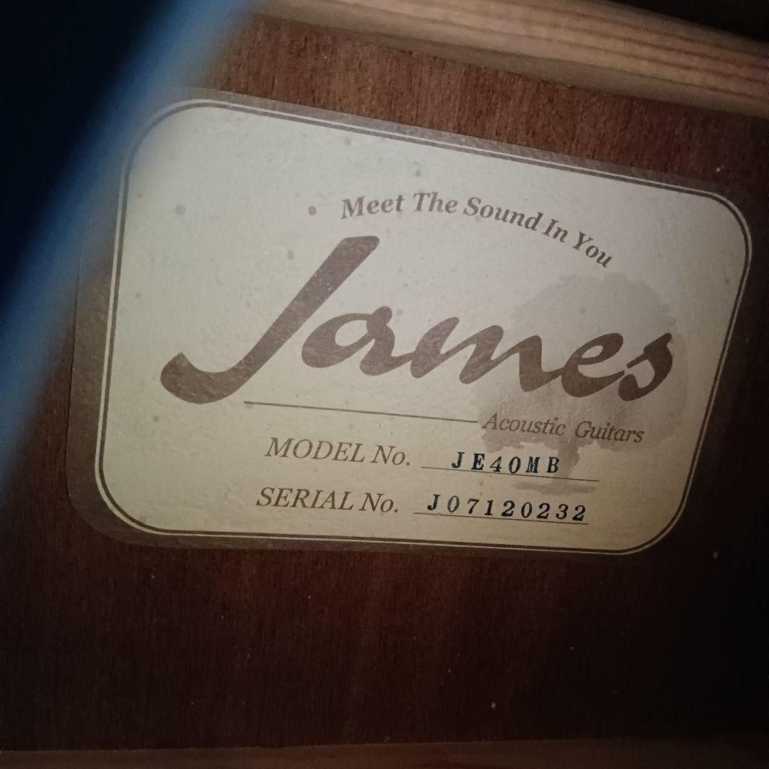美品 エレアコ James ジェームス JE40MB アコースティックギター
