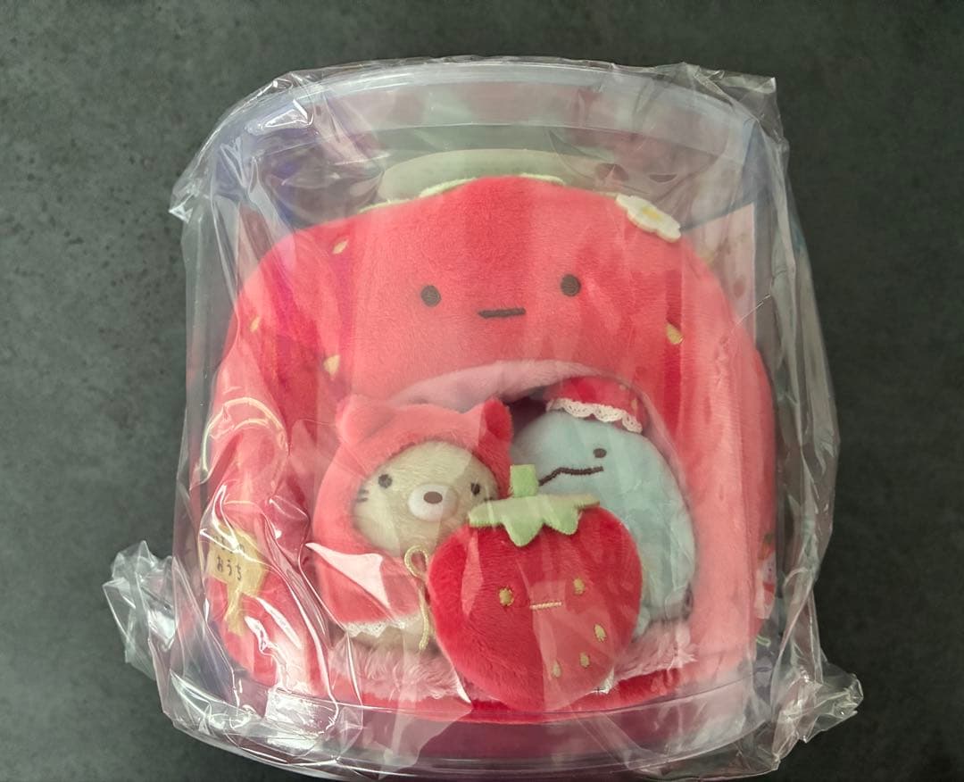 すみっコぐらし　いちごフェア　ハウス　てのりぬいぐるみ　喫茶　いちご　おうち