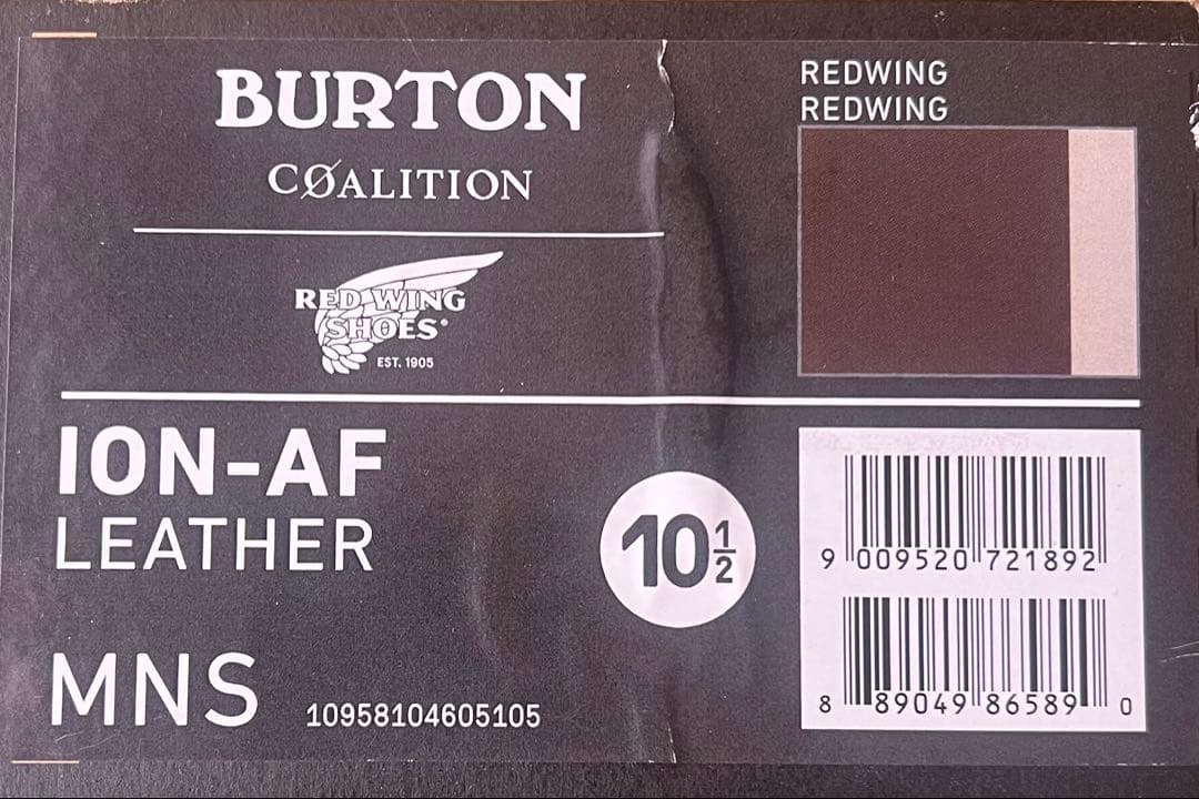 バートンionレザーredwing28.5