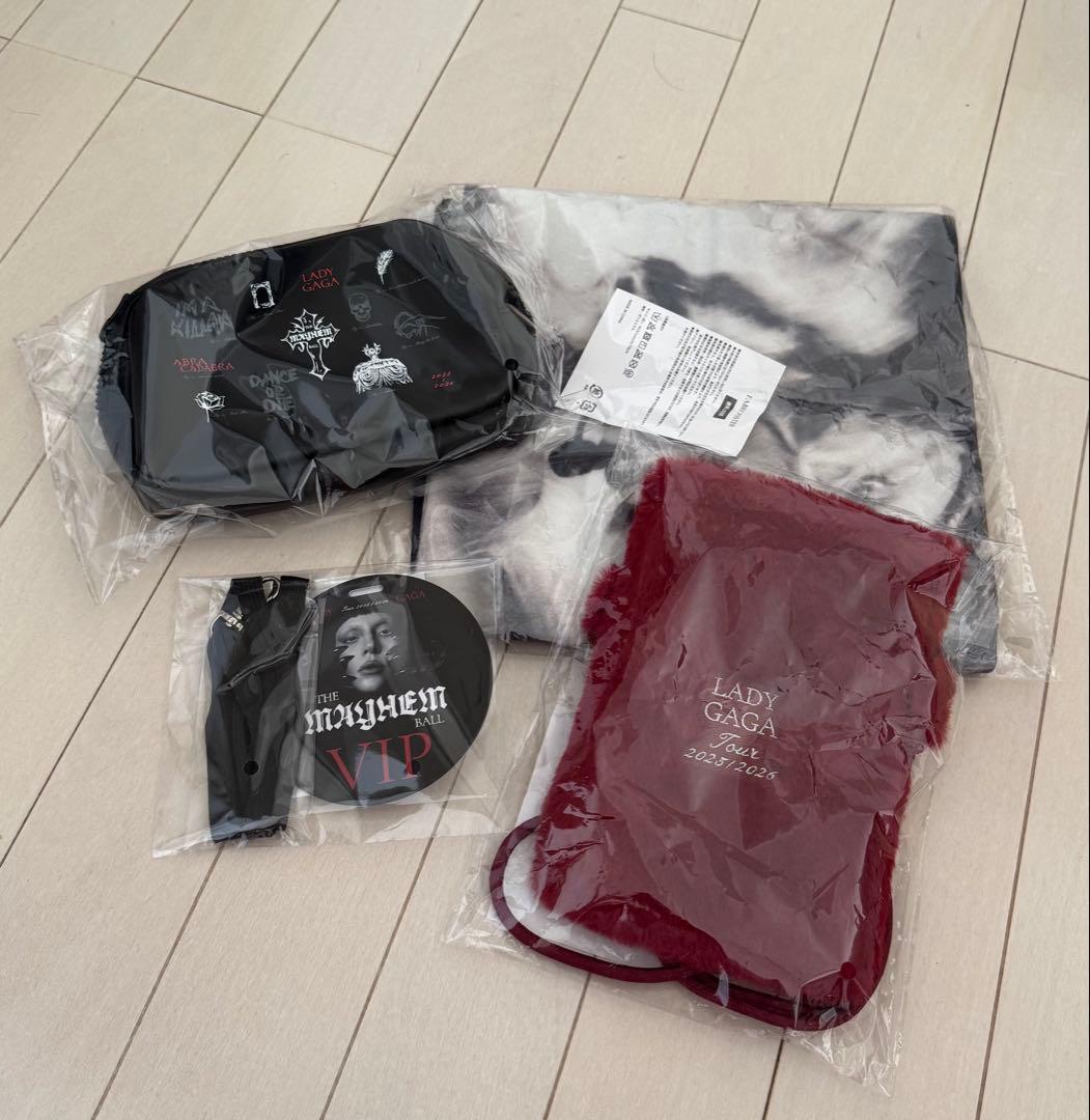 新品・本物【LADY GAGA VIP GOLD】グッズ セット・４点