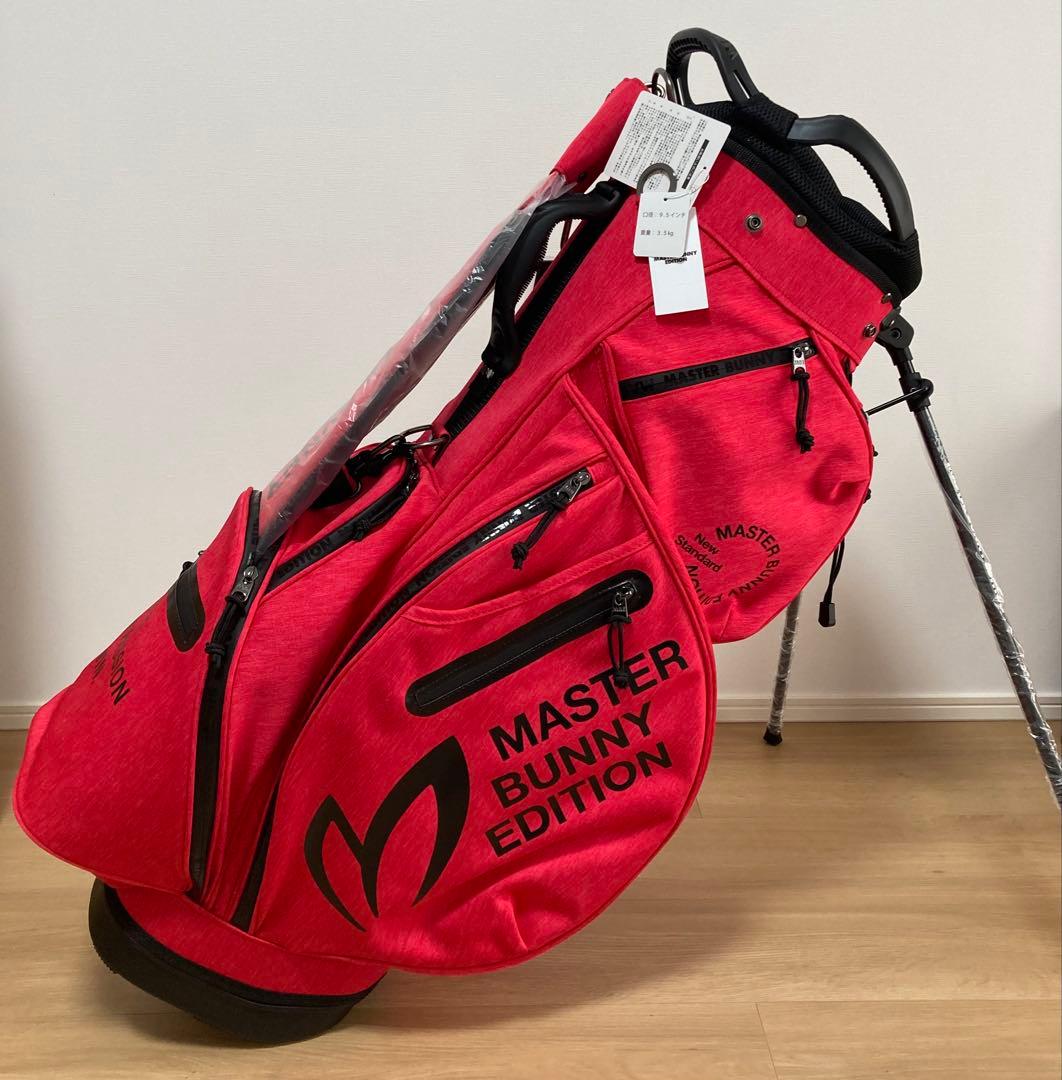 新品 パーリーゲイツ マスターバニー 杢調Peスタンド式キャディバッグ