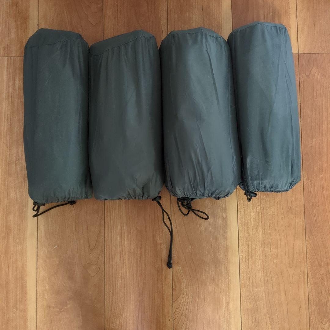 【4個セット】エアーマット GEKETY 　キャンプ　マット　足踏み式