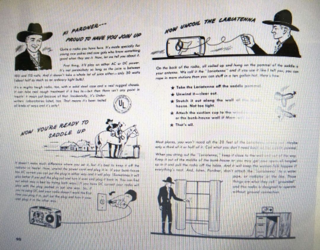 1950`s Arvin 441T ホッパロング・キャシディ 真空管ラジオ