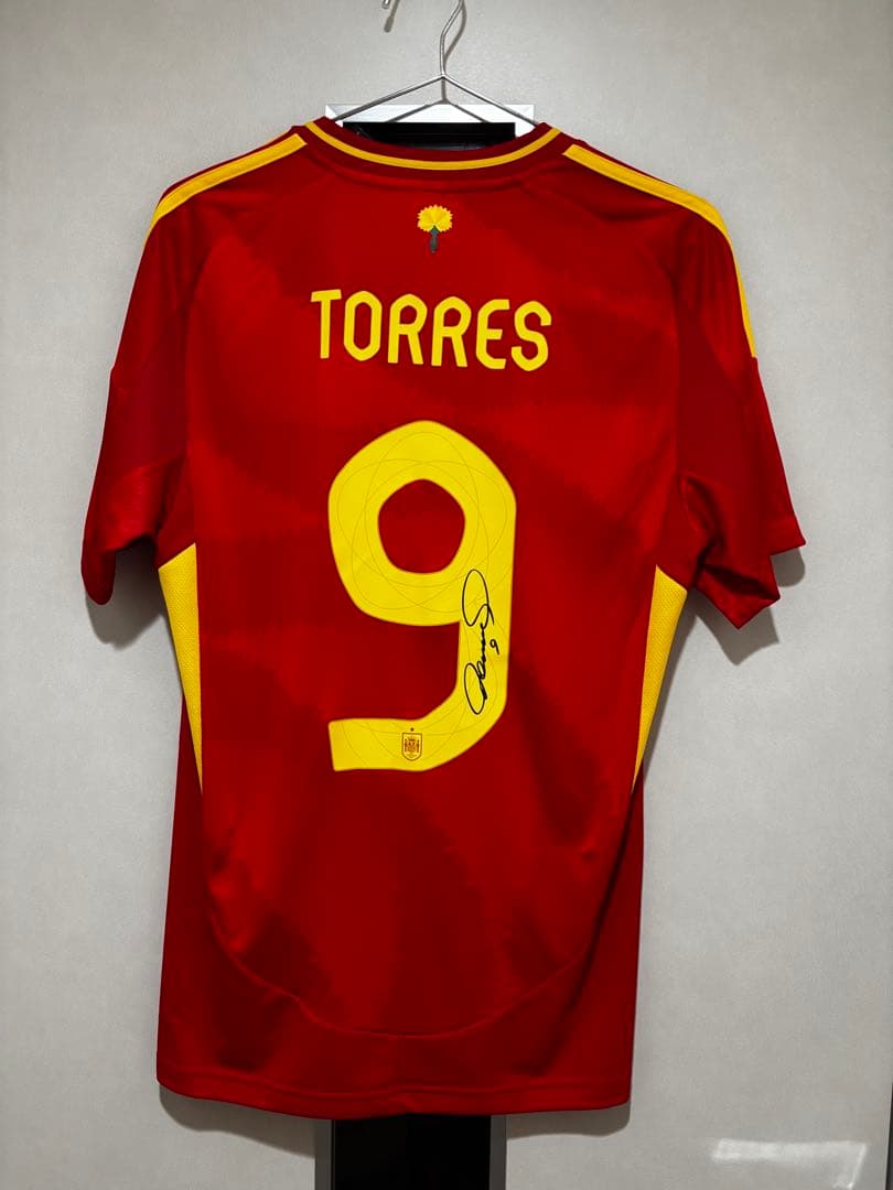 アディダス スペイン代表 フェルナンド・トーレス 9 サイン入り