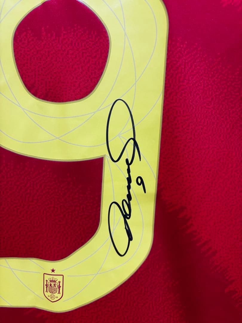 アディダス スペイン代表 フェルナンド・トーレス 9 サイン入り