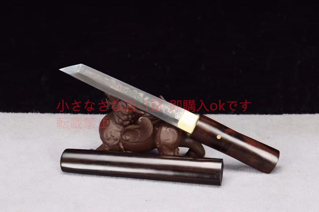 『黒檀小猟刀』武具　刀装具　日本刀　模造刀   居合刀    肋差   短刀