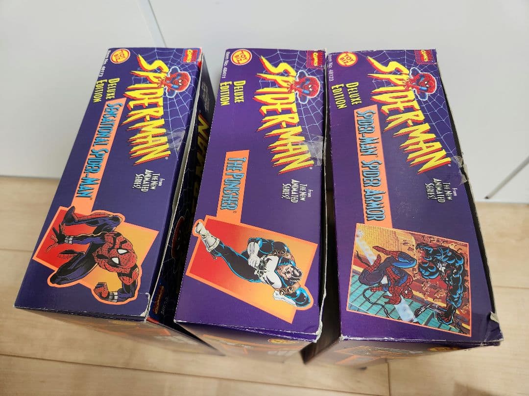 未使用　スパイダーマン デラックスエディション フィギュア 3体　トイビズ