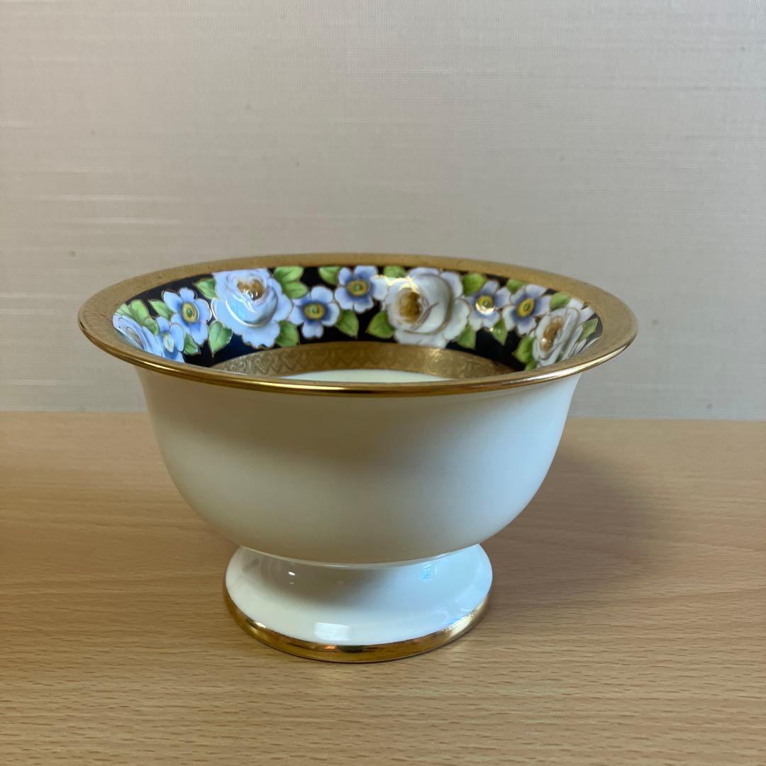 4. オールドノリタケNoritake-M印　ボウル、ソーサー、スプーンのトリオ