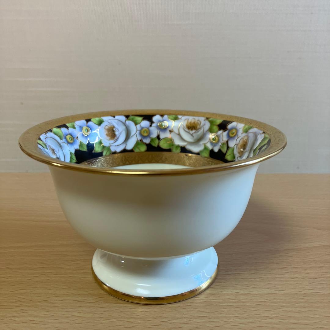 4. オールドノリタケNoritake-M印　ボウル、ソーサー、スプーンのトリオ