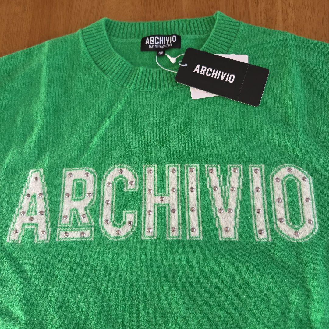 ARCHIVIO グリーン カシミヤ セーター サイズ48