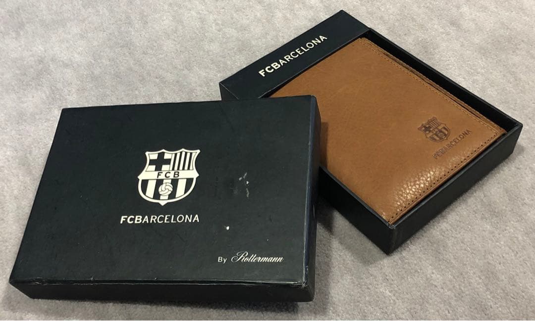 FCバルセロナ 本革 お札入れ 定期入れ カード入れ