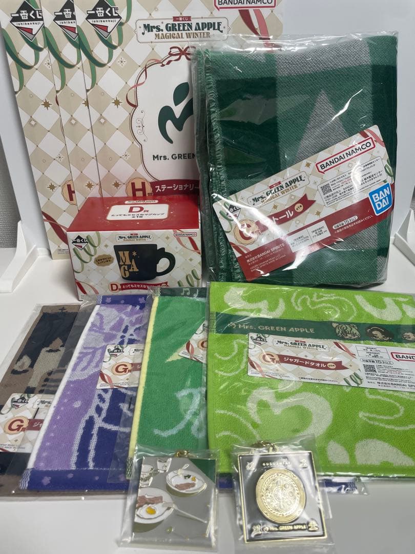 Mrs. GREEN APPLE 一番くじ♡11点　マグカップ　ストール　タオル