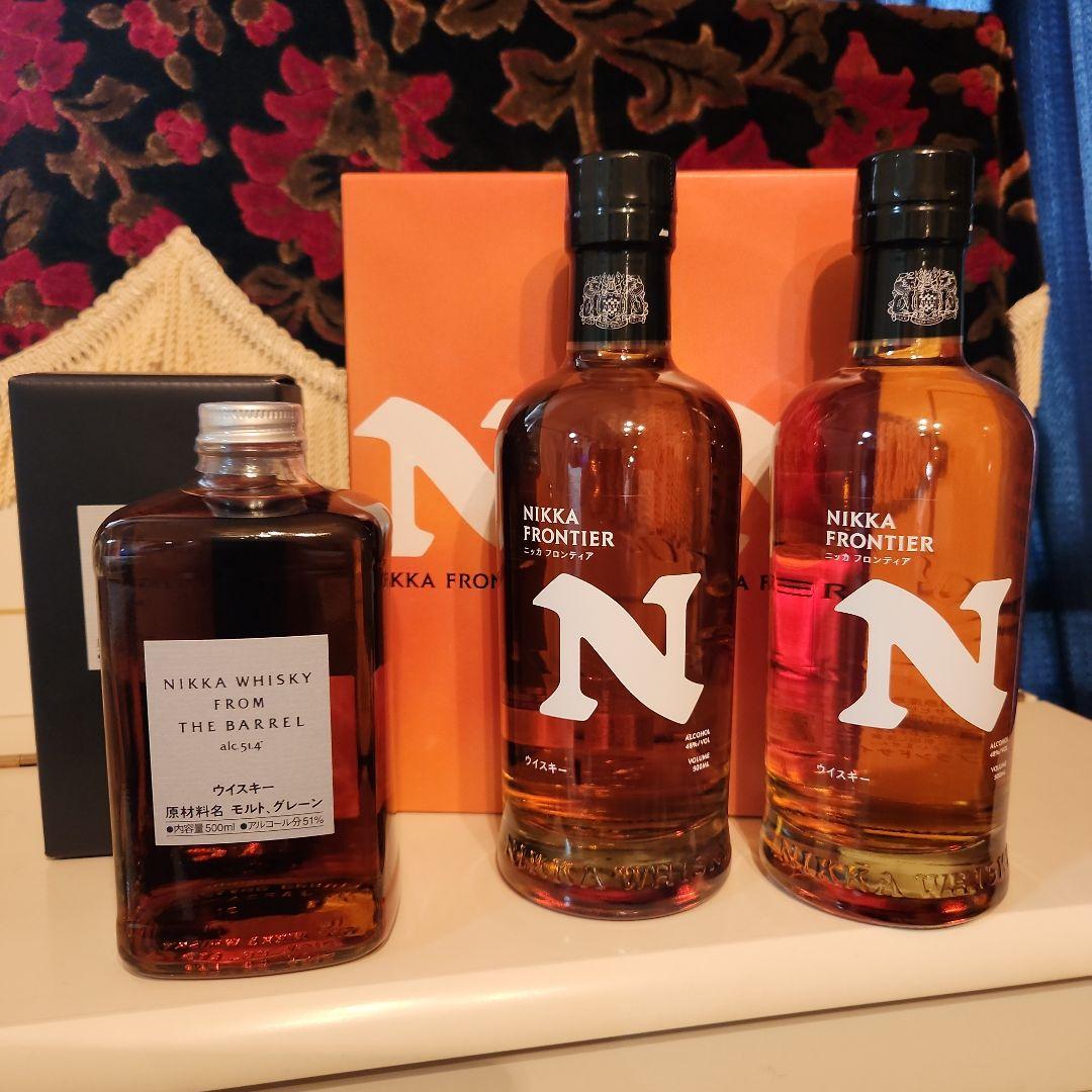 新品 NIKKA FROM THE BARREL & FRONTIER 3本
