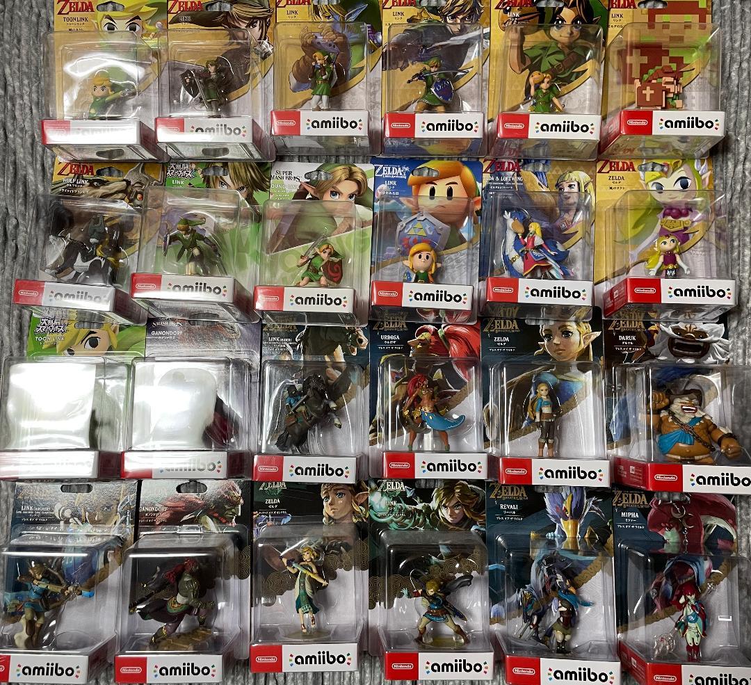 新品未開封アミーボ amiibo ゼルダの伝説 リンク ２４体セット