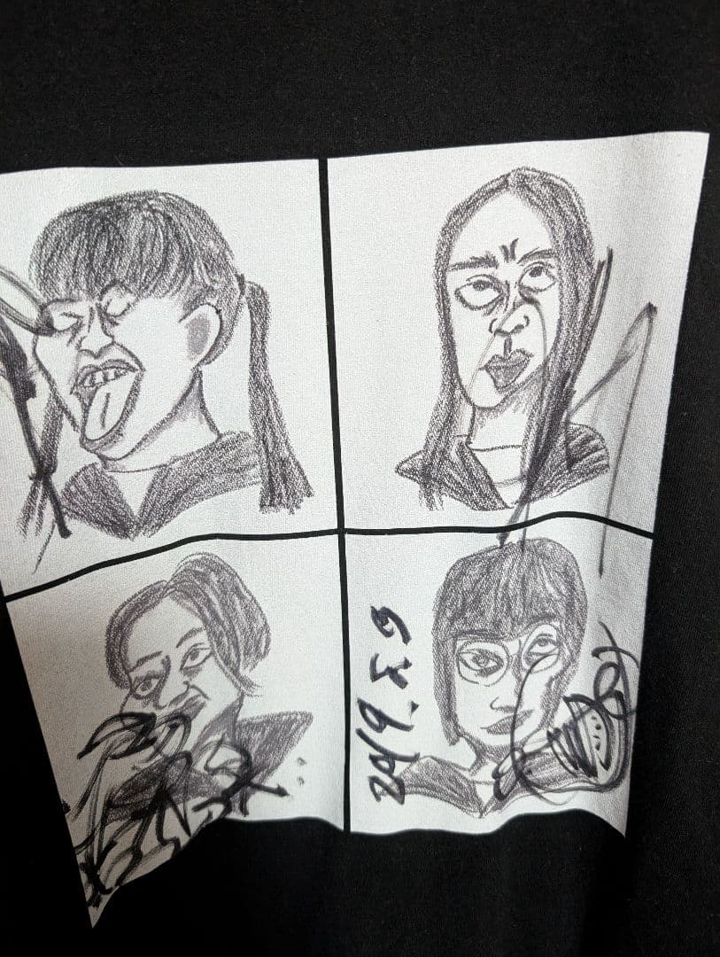 新しい学校のリーダーズ公式2018年頃の貴重な ＴシャツXL 顔イラスト