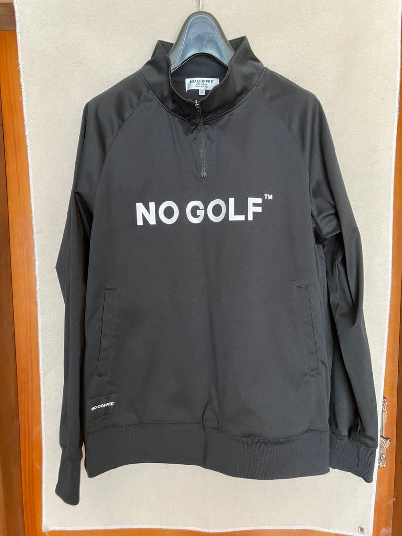 NO COFFEE × CLUBHAUS ハーフジップピステ XS黒
