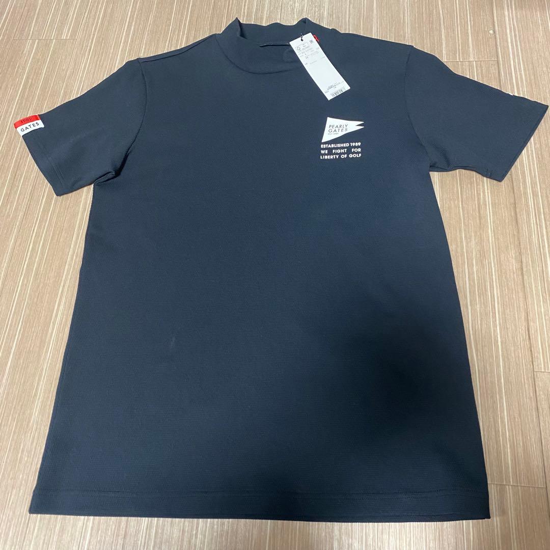 新品タグ付き　パーリーゲイツ　半袖ハイネックシャツ　サイズL
