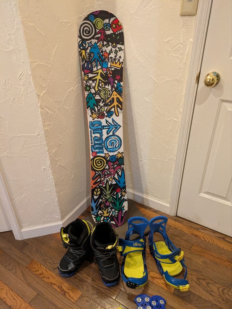 キッズ　スノーボードセット　GRAY BURTON 125cm