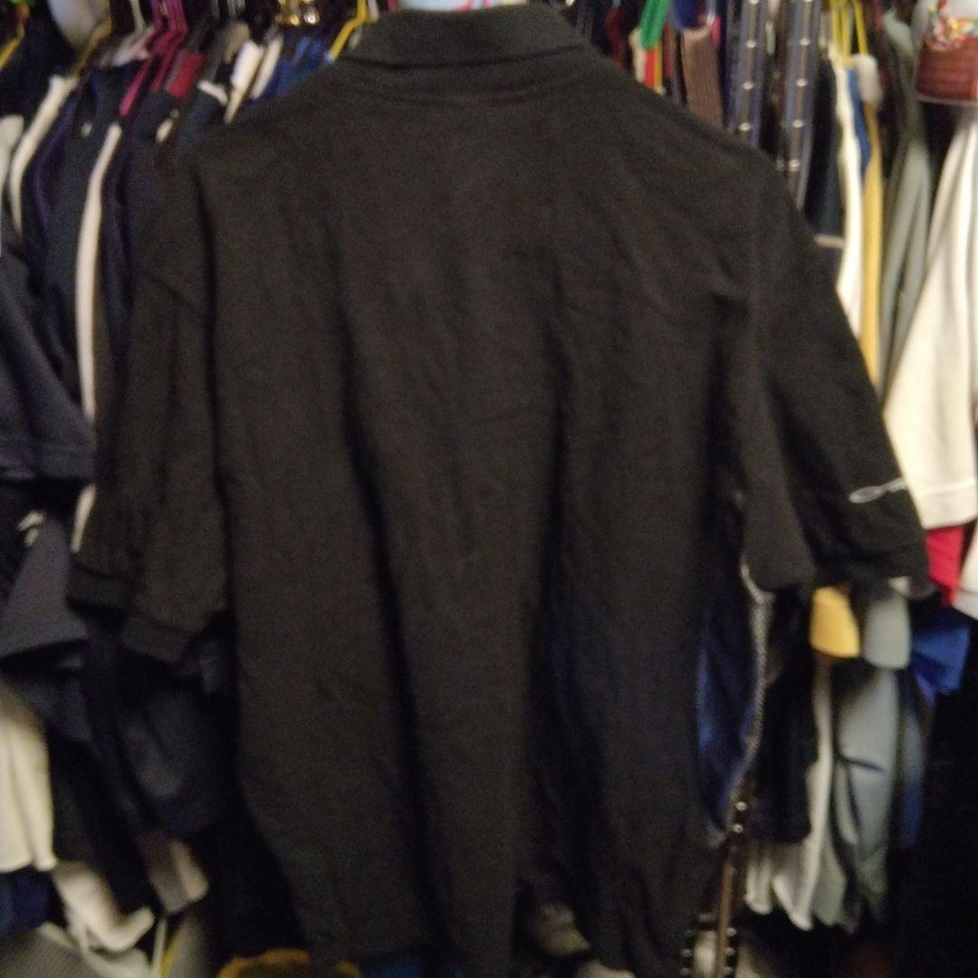 野球ウェア　OAKLEYオークリー　半袖ポロシャツLサイズダークブラックシルバー