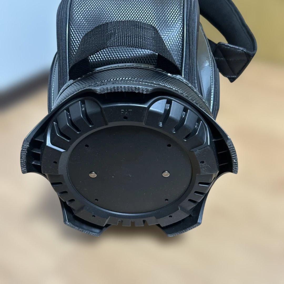 ピンキャディバッグ　ブラック【良品】