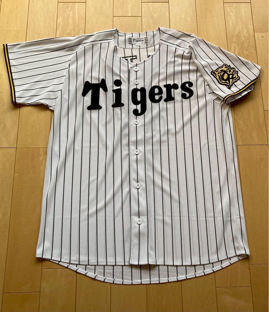 ④【美品】阪神タイガース　佐藤輝明選手　ホーム　ユニフォーム　Oサイズ　#８