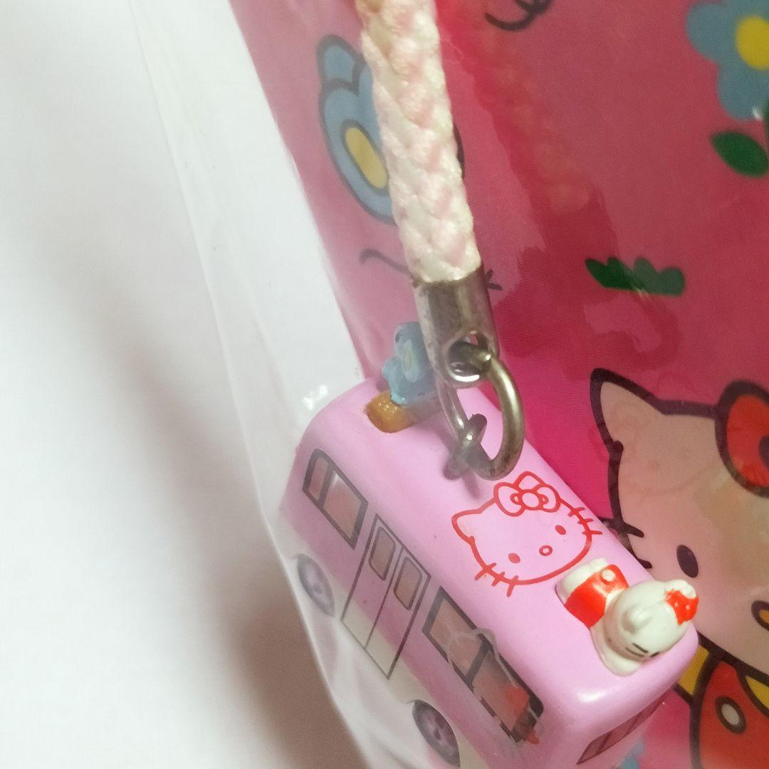 希少　レア　日本カーソリューションズ　ハローキティバス　ストラップ ピンク　根付