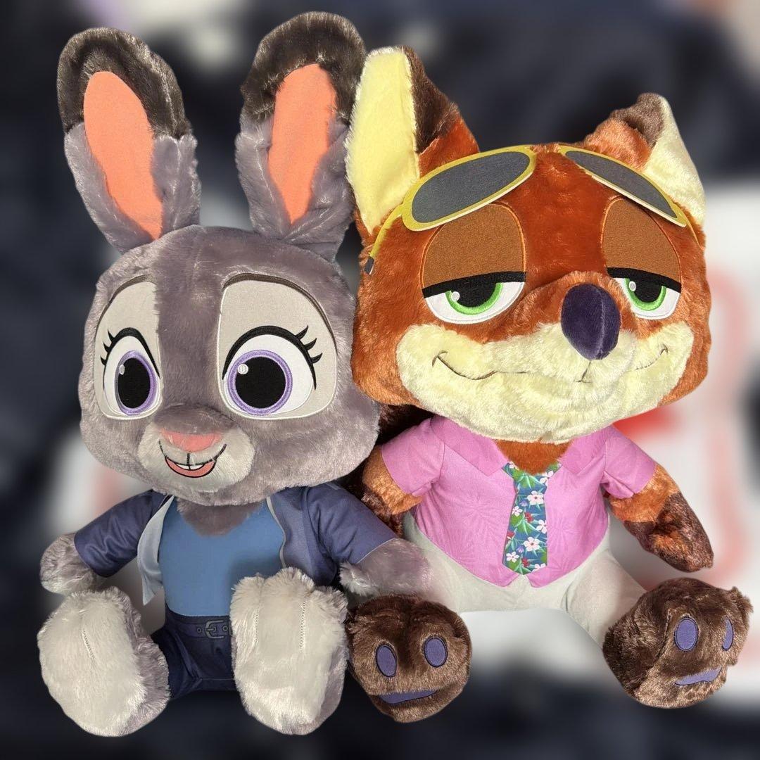 新品✨ズートピア2ニック・ワイルドとジュディ・ホップス ぬいぐるみセット