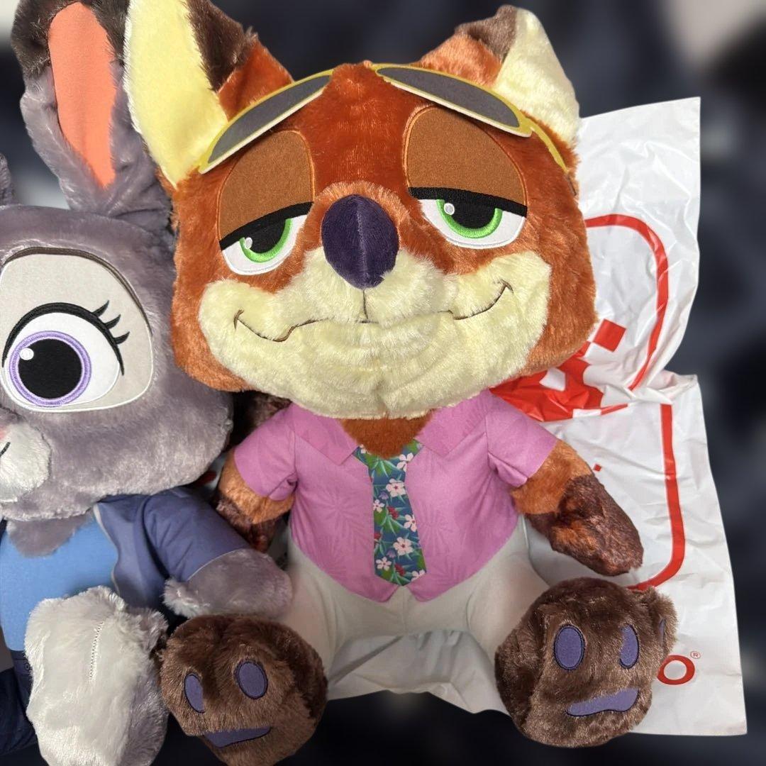 新品✨ズートピア2ニック・ワイルドとジュディ・ホップス ぬいぐるみセット