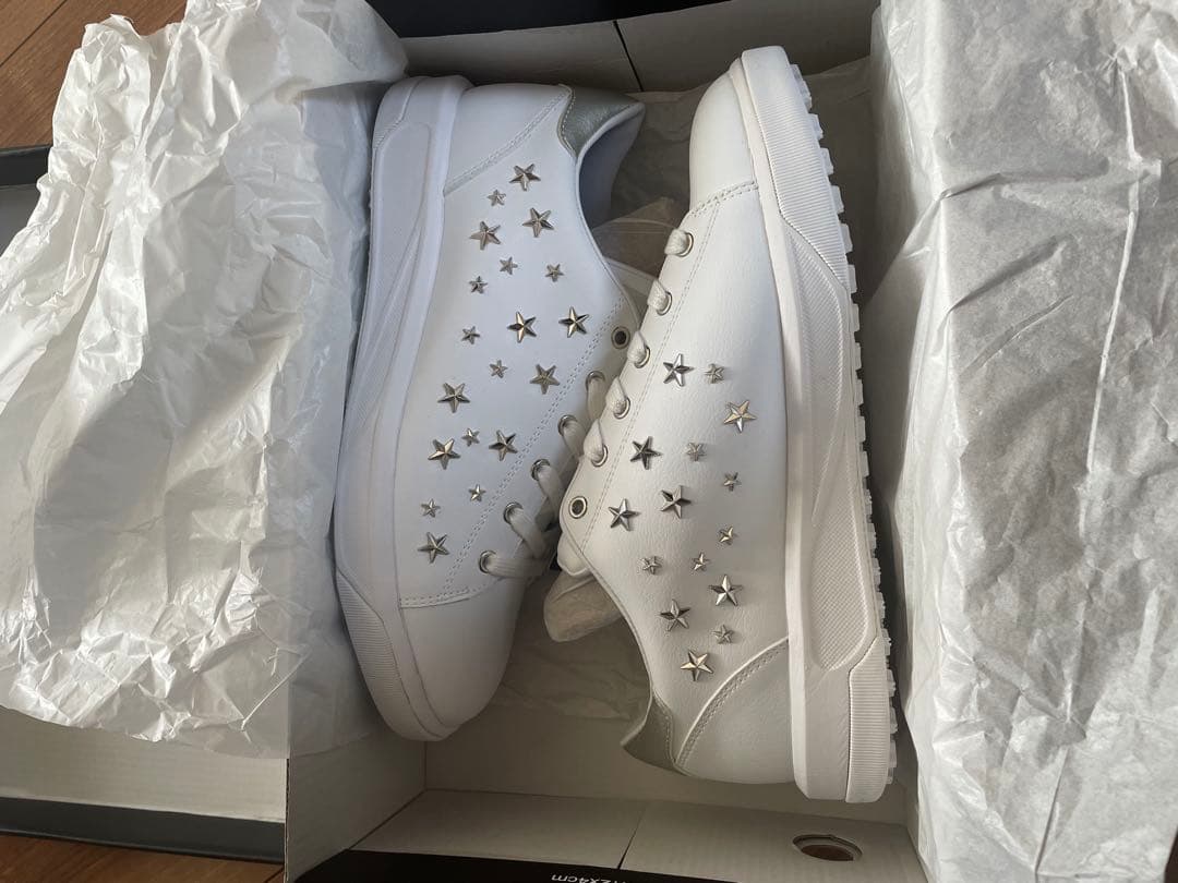 セントアンドリュース　ゴルフシューズ　ホワイト 星型スタッズ スニーカー