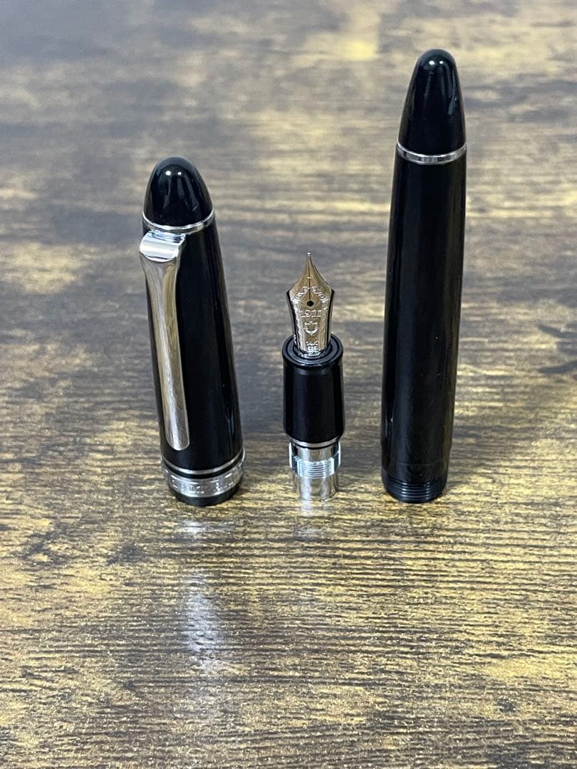 試筆のみ　旧型ニブ　銀　14k 字幅F セーラー　万年筆　極美品