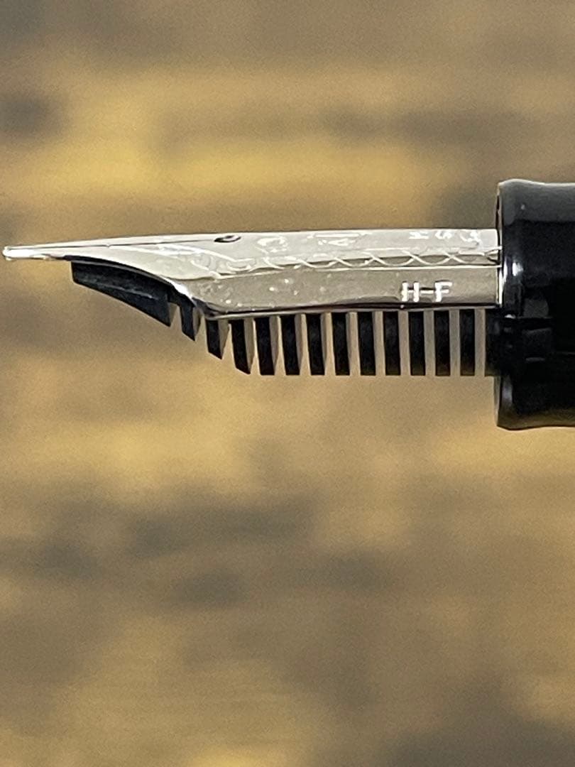 試筆のみ　旧型ニブ　銀　14k 字幅F セーラー　万年筆　極美品