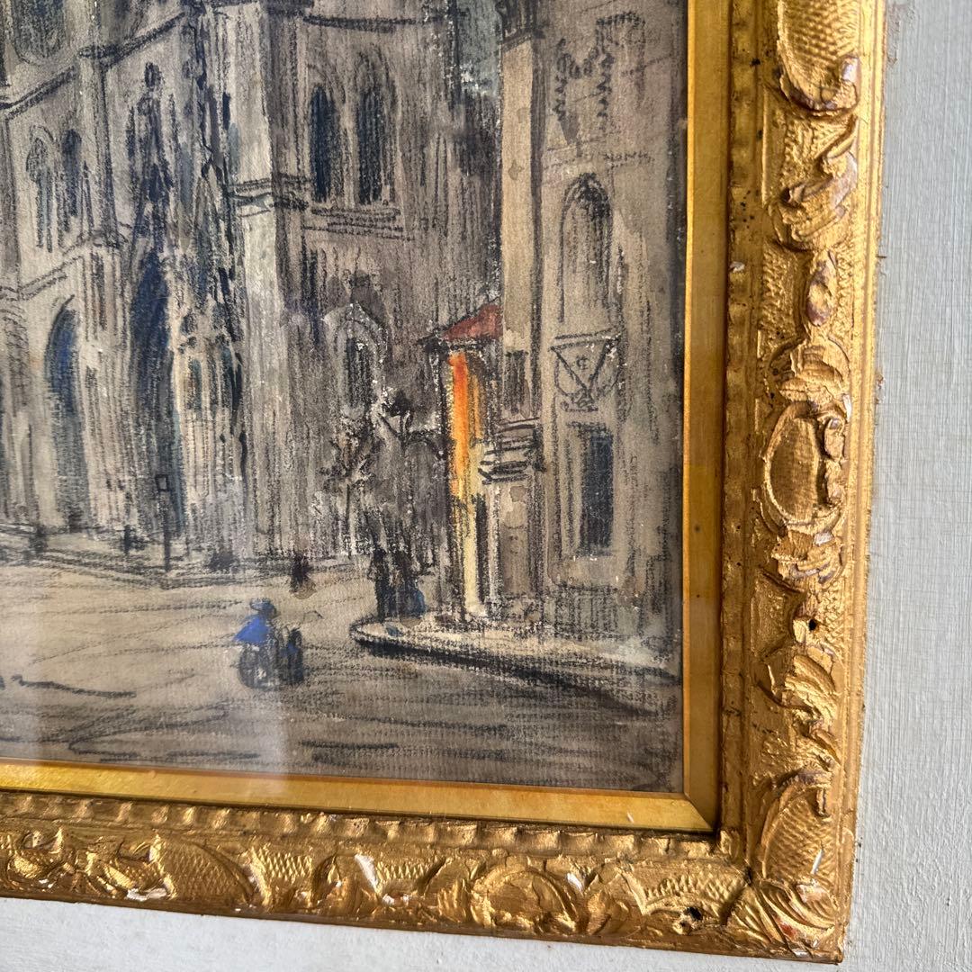 フランク.マイヤー.ボッグ　水彩　輸入　約90年