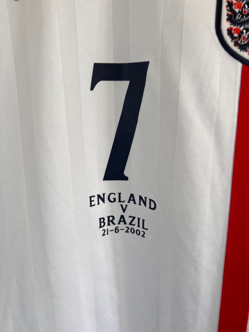 2002 W杯 イングランド代表 ベッカム 7 長袖 ユニフォーム