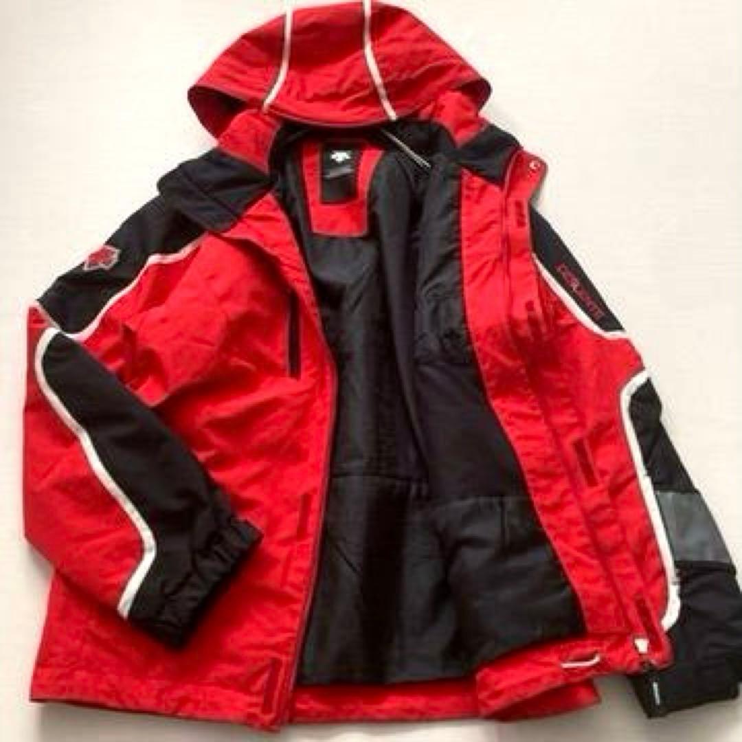 【hamwt】DESCENTE スキージャケット ウェア L 赤×黒
