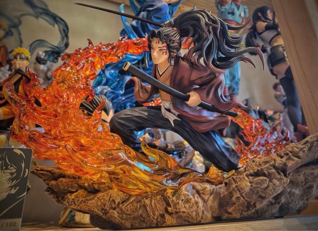 新品未開封『鬼滅の刃』継国縁壱vs黒死牟 CHENG ガレージキット スタチュー