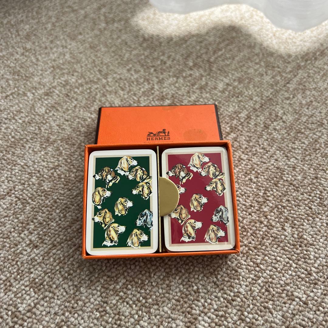 エルメス犬イラストのトランプセット