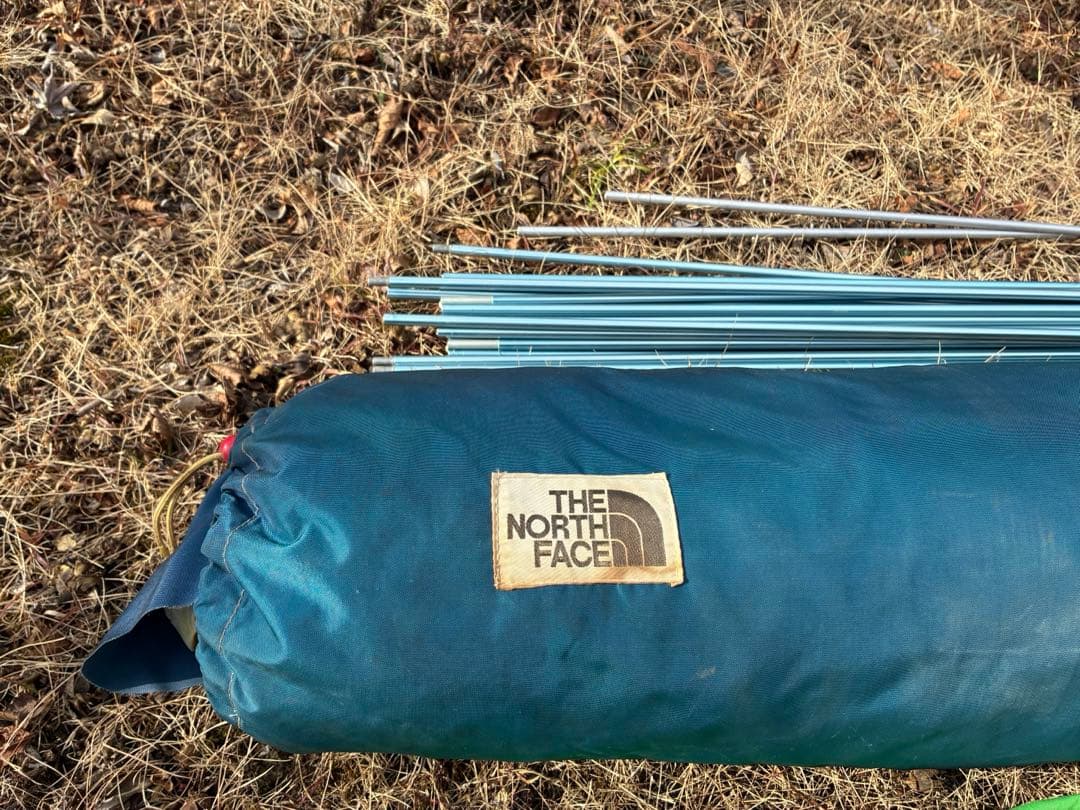 ノースフェイス　テント　4〜5人　フライシート色移りあり、当時の設営画像有り